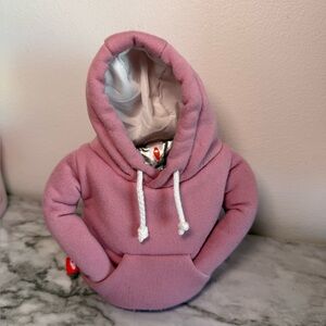 PUFFIN Drinkwear light pink hoodie can cooler